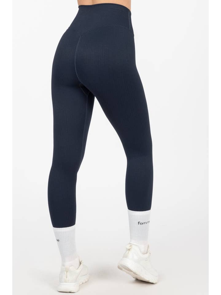 Famme - Wholesale Athletic/Lounge Leggings - Women's - Ribbed Seamless Tights7