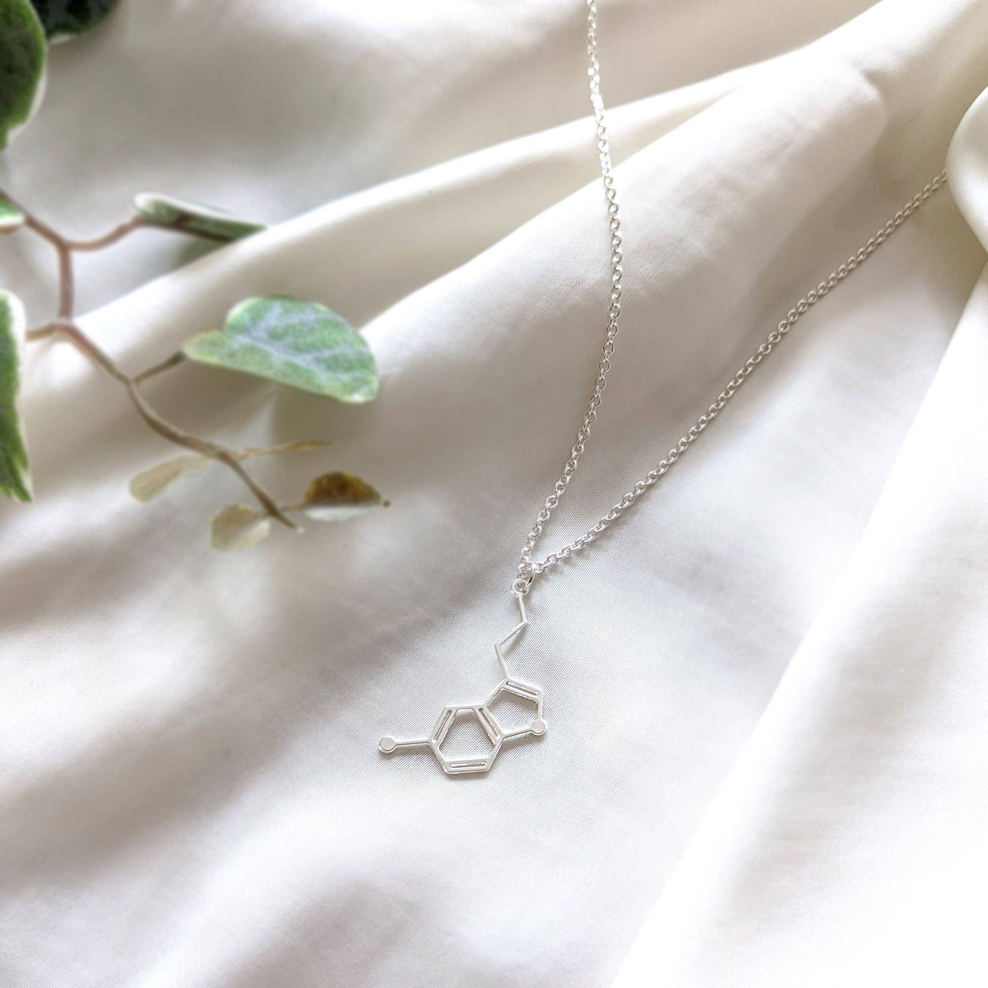 Shany Design Studio - Wholesale Pendant/Charm Necklace - Serotonin Molecule Necklace Gold / Silver5