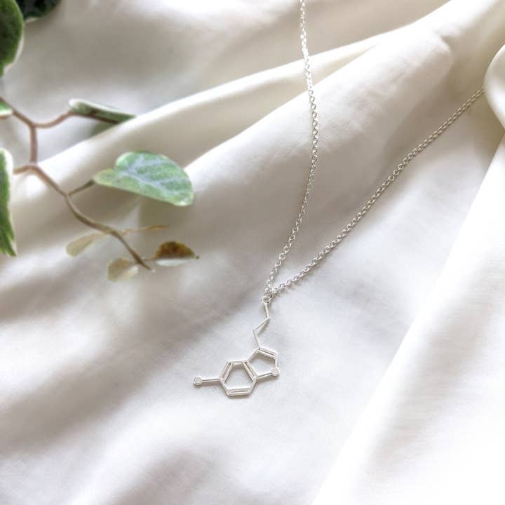 Shany Design Studio - Wholesale Pendant/Charm Necklace - Serotonin Molecule Necklace Gold / Silver5