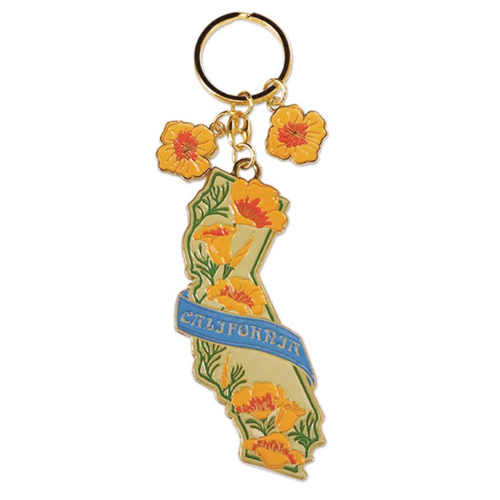 SF Mercantile - Wholesale Keychain - Unisex - California Poppy Keychain