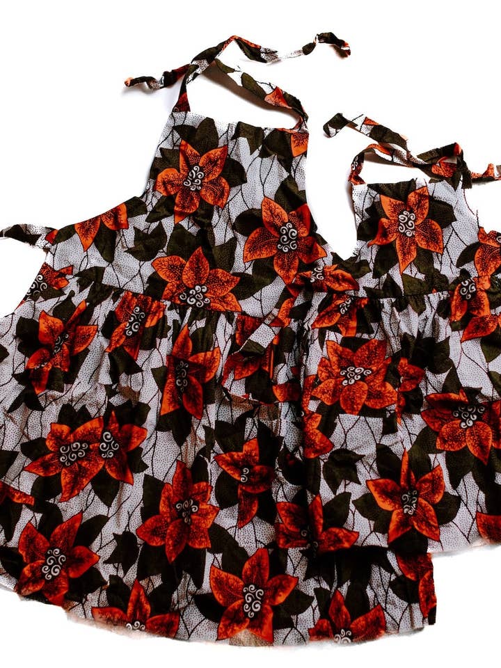 Adult and Child Apron Set for wholesale by Grain of Rice Project