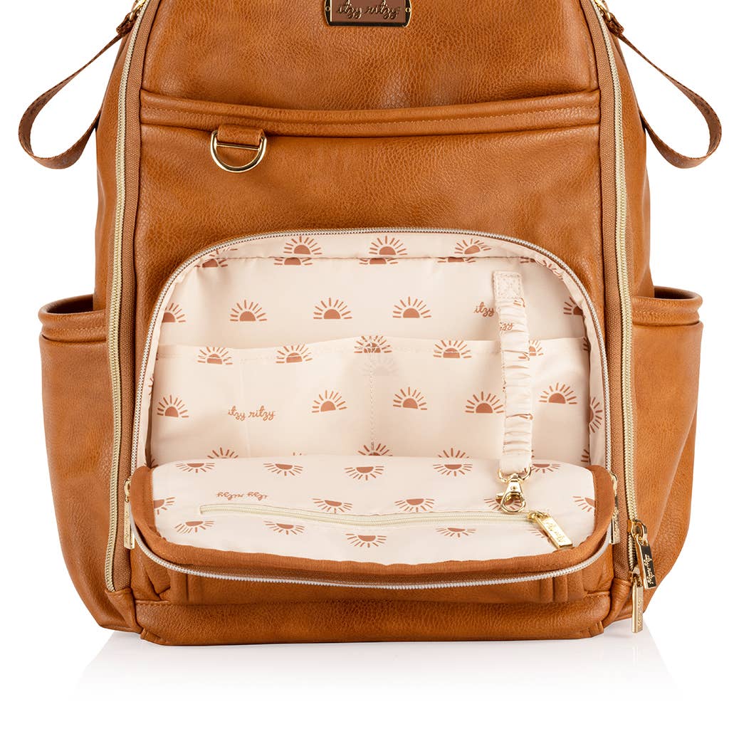 Itzy Ritzy - Wholesale Diaper Bag - Baby - Cognac Boss Plus™ Backpack Diaper Bag9