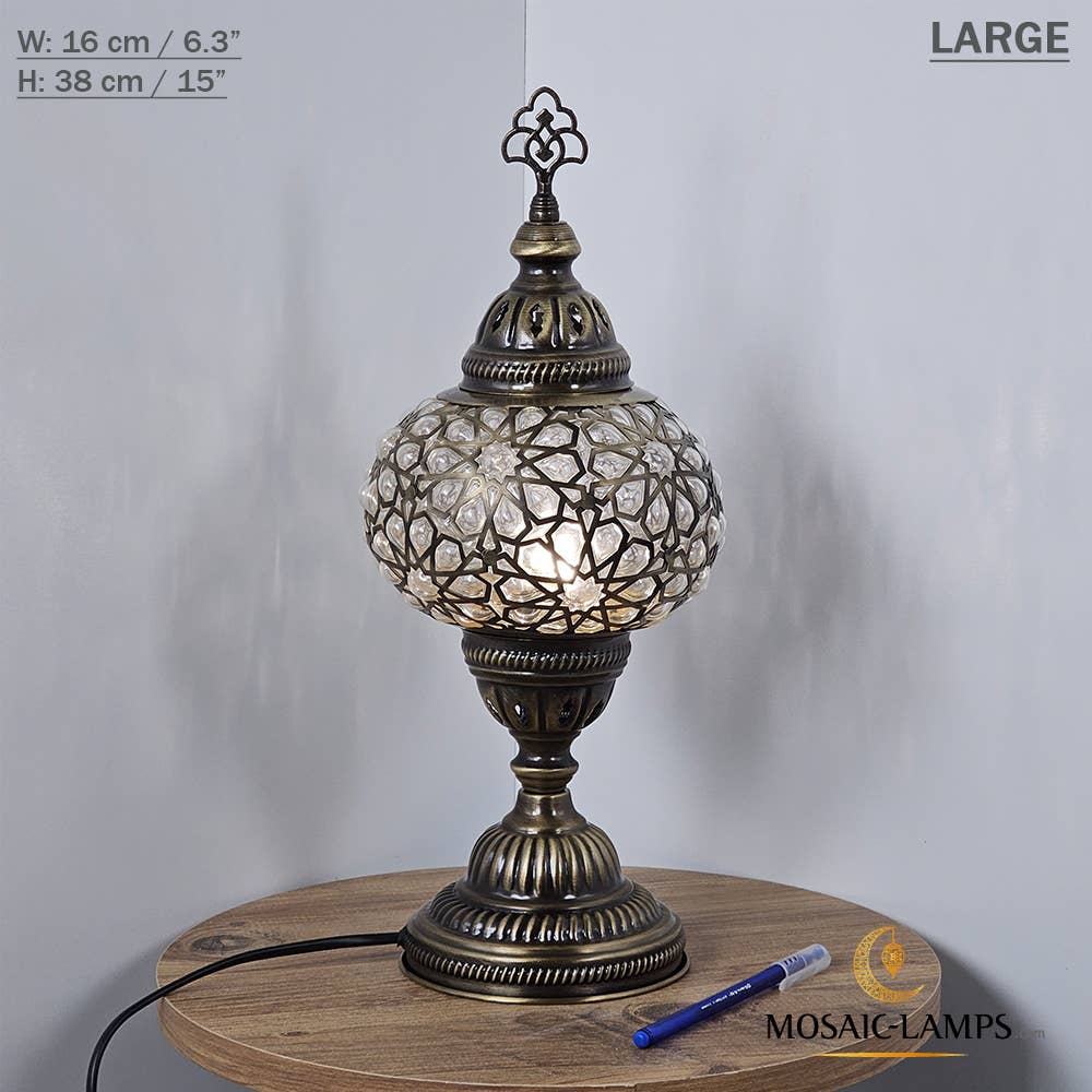 Mosaic Lamps - Wholesale Accent/Desk Lamp - Laser Blown Globe Regular Table Lightings, Desk Lamps, Ottom7