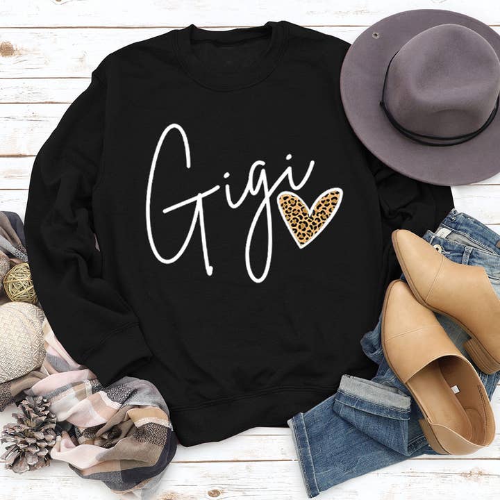 VALENTINE LETTER PRINTED LONG SLEEVE SWEATSHIRT_CWTSTL0969 for wholesale by Lily Clothing