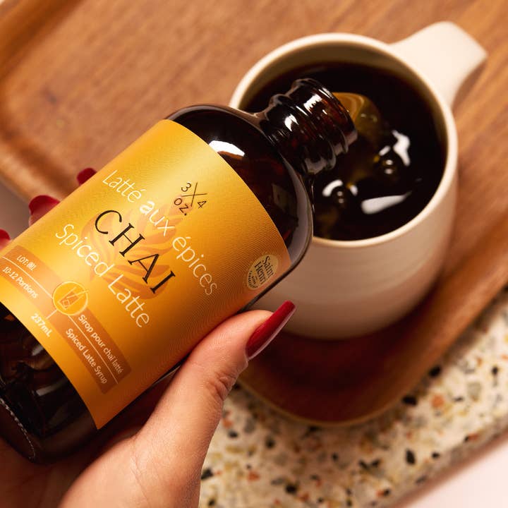 3/4 oz. Tonic - Wholesale Flavored Syrup - Chai Spiced Latte Syrup 237ml1