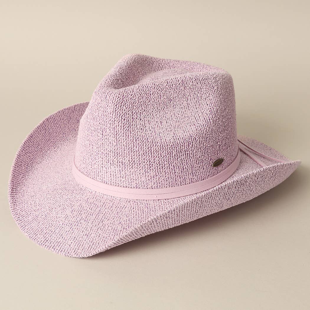 Fashion City – wholesale Cowboy Hat – Women’s – Solid Color Terry Cloth Cowboy Panama Adjustable Sun Hat
27