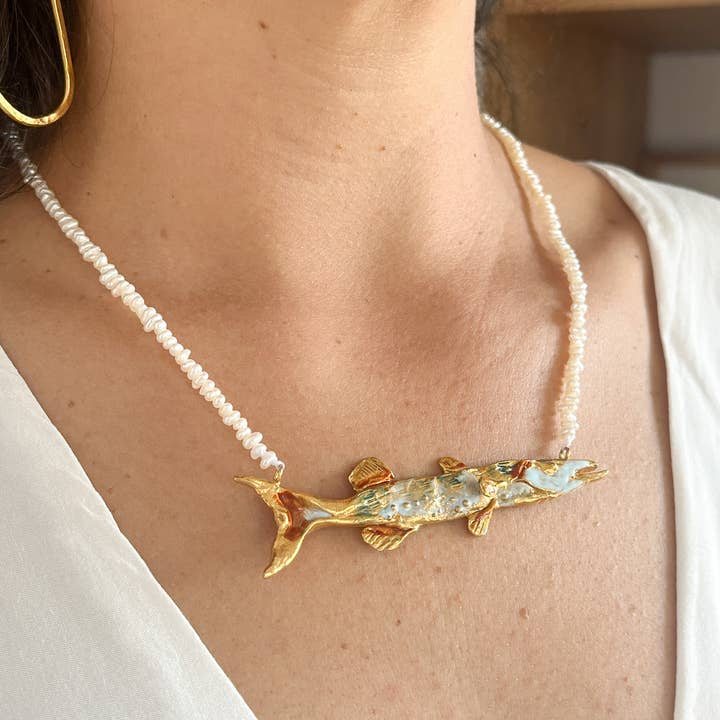 Câpâ – Engroshandel Halskæde med vedhæng – Barracuda perler halskæde3