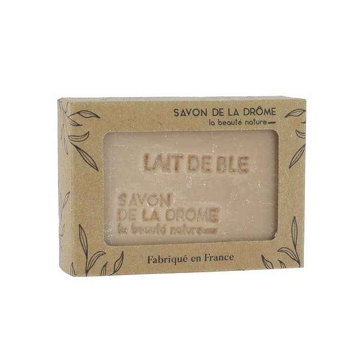 La Savonnerie de la Drôme - Wholesale Bar Soap - Olive Soap Scented with Wheat Milk box 100 g