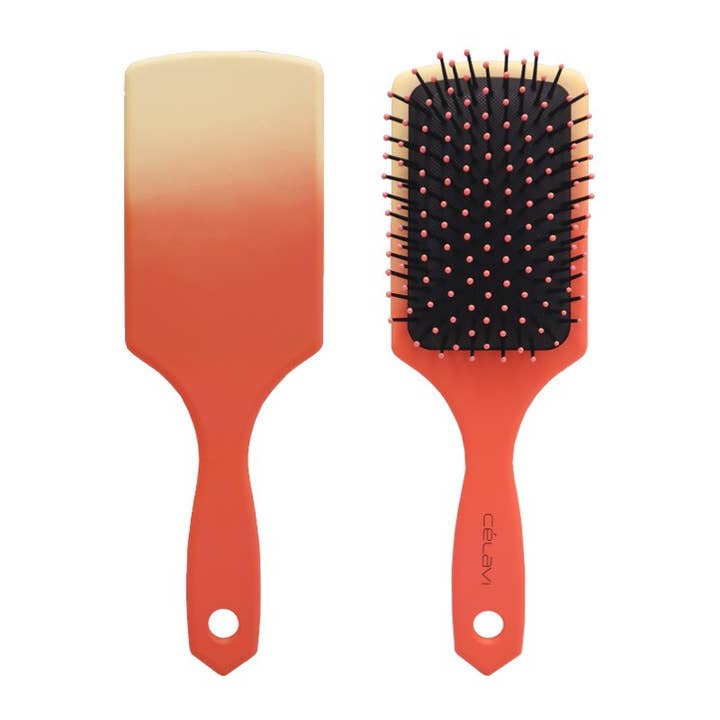 PINEAPPLE Beauty - Vente Peigne/brosse à cheveux - Brosse à cheveux à palette Celavi HRP005 Sunset Glow Orange, 12 pièces