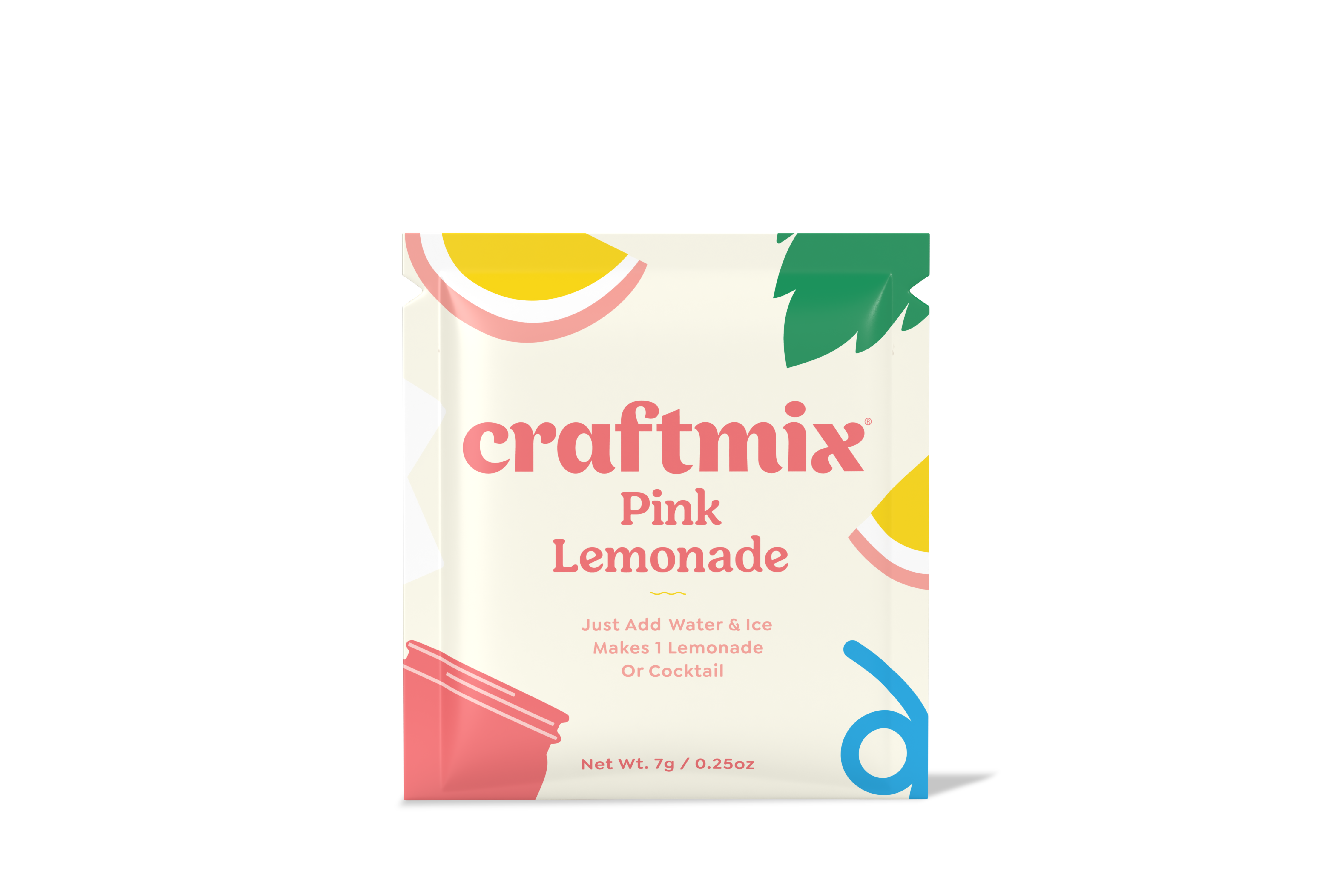Craftmix - Wholesale Cocktail Mix/Syrup - Pink Lemonade Beverage / Drink Mixer - Single Packets1