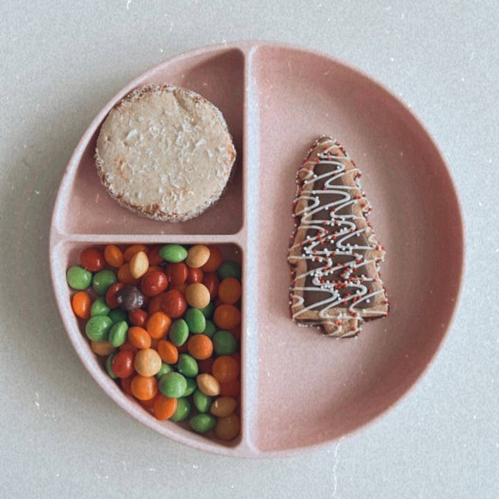 Ali+Oli - Wholesale Dinner Plate - Kids & Baby - Baby Plate with Suction and Divided Portions (Pink)6