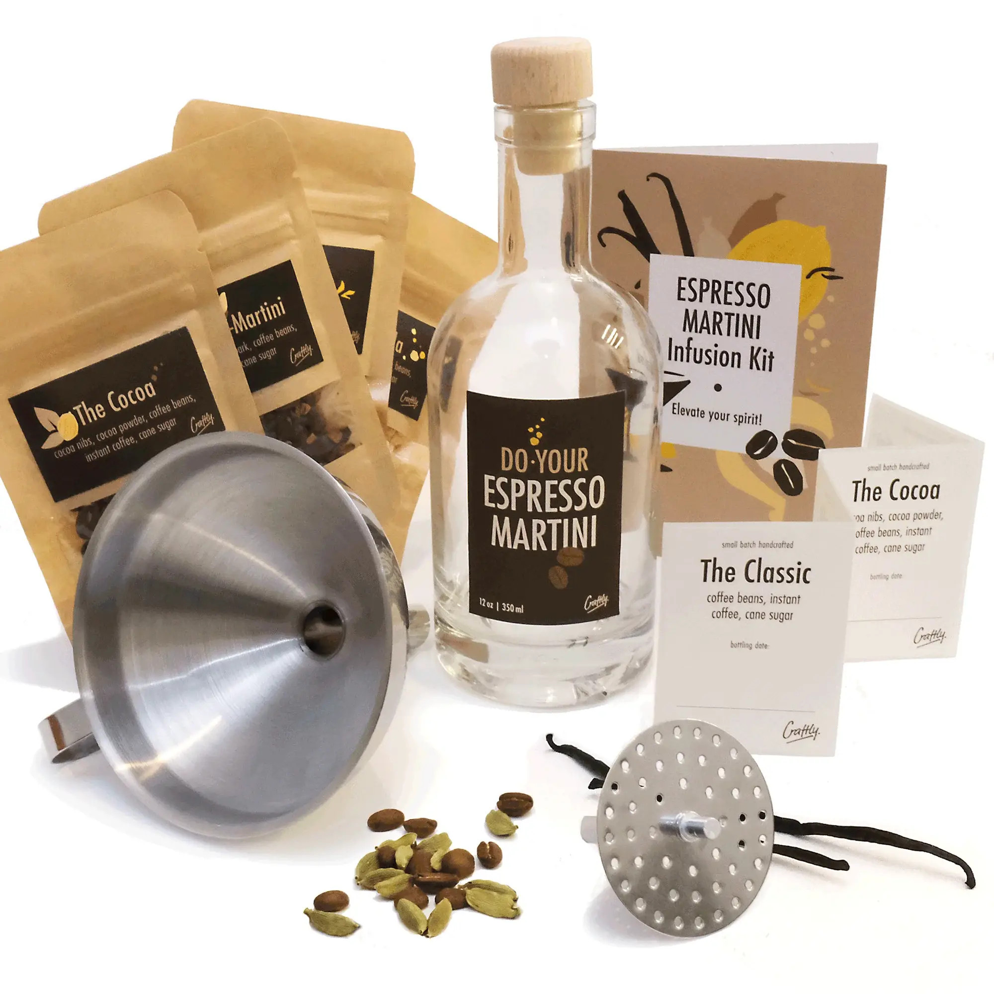 Craftly - Wholesale DIY Drink Kit - Espresso Martini Infusion Kit | Homemade Cocktails Kit1