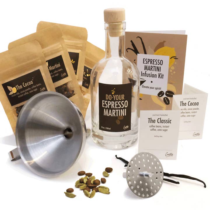 Craftly - Wholesale DIY Drink Kit - Espresso Martini Infusion Kit | Homemade Cocktails Kit1