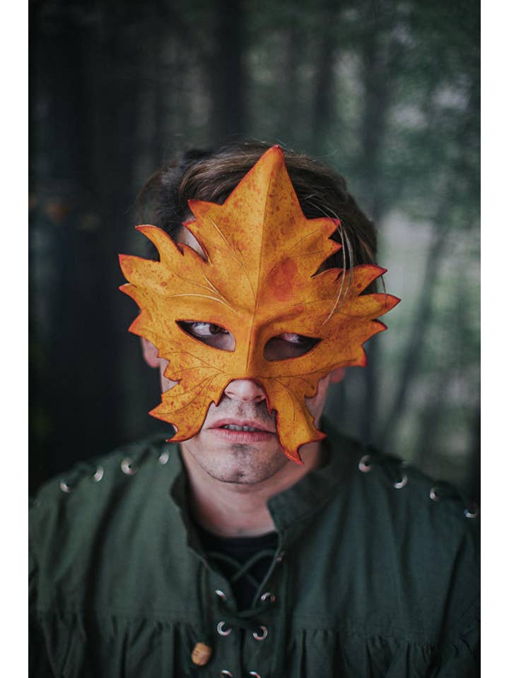 Costurero Real - Wholesale Costume - Women's - Yellow Leaf Maple Leather Druid Autumn Nature Forest