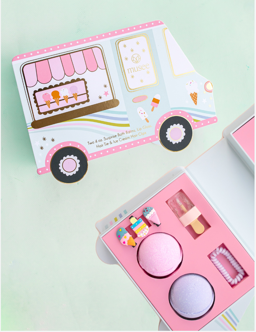 Musee - Wholesale Bath Bomb/Fizz - Ice Cream Truck Bath Balm & Accessory Set3