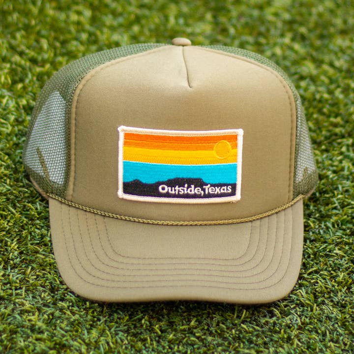 Outside, Texas - Wholesale Trucker Hat - Unisex - OTX Foam Trucker: Horizon Patch18