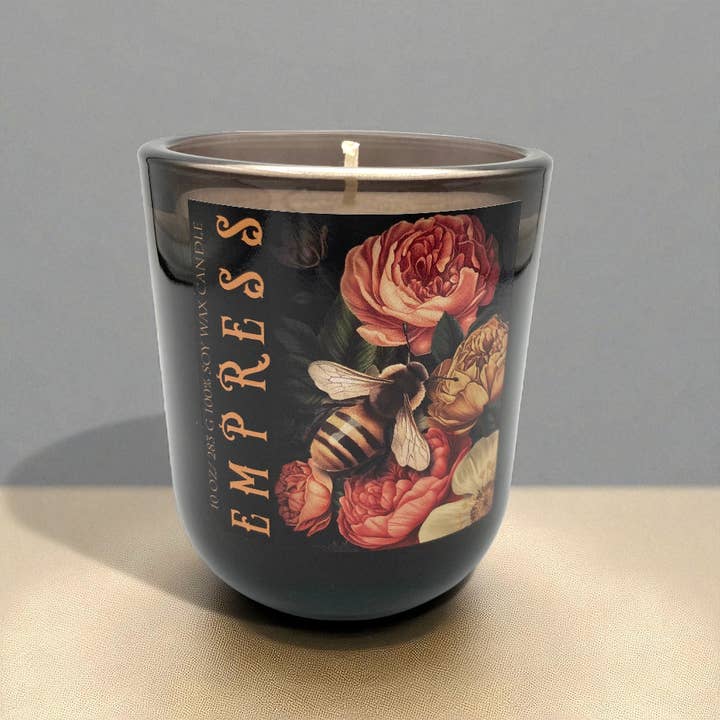 Aura Collection Empress 10 oz Glass Candle for wholesale by Lorabees