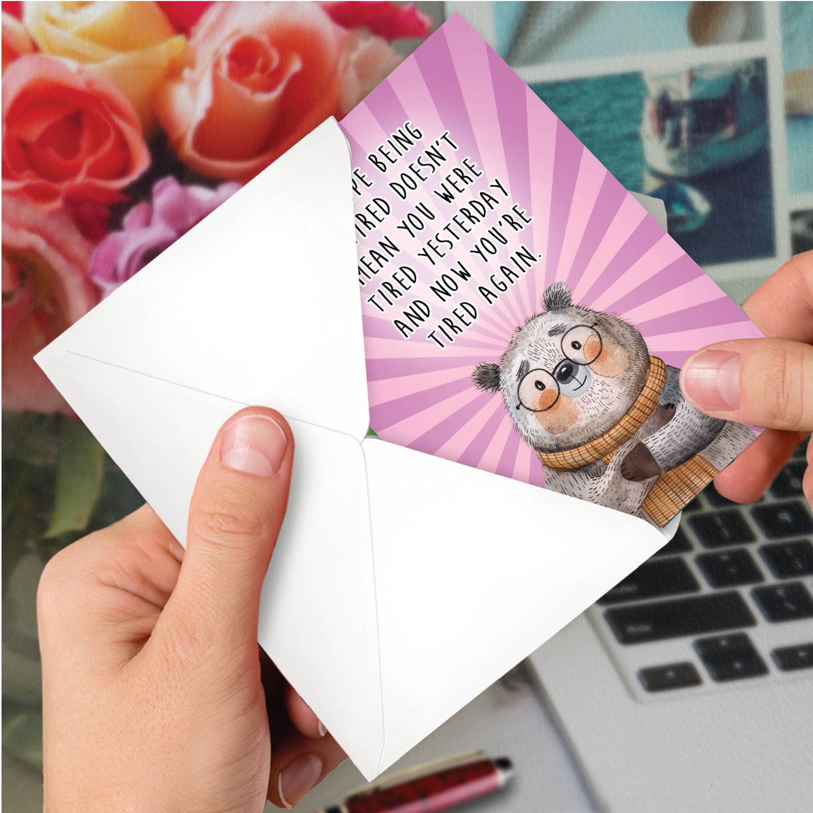 NobleWorks - Wholesale Retirement Card - 1 Funny Retirement Greeting Card - Tired Again - NobleWorks3