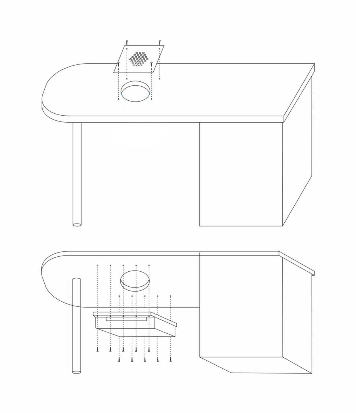 VIAI Beauty - Wholesale Kitchen Appliance - AIR MAX Dust Collector VF 12 Plus white Built In3