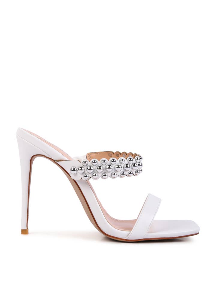 Rag Company - Wholesale High Heels - Women's - Bandy Stieletto Heel Metal Stud Sandals