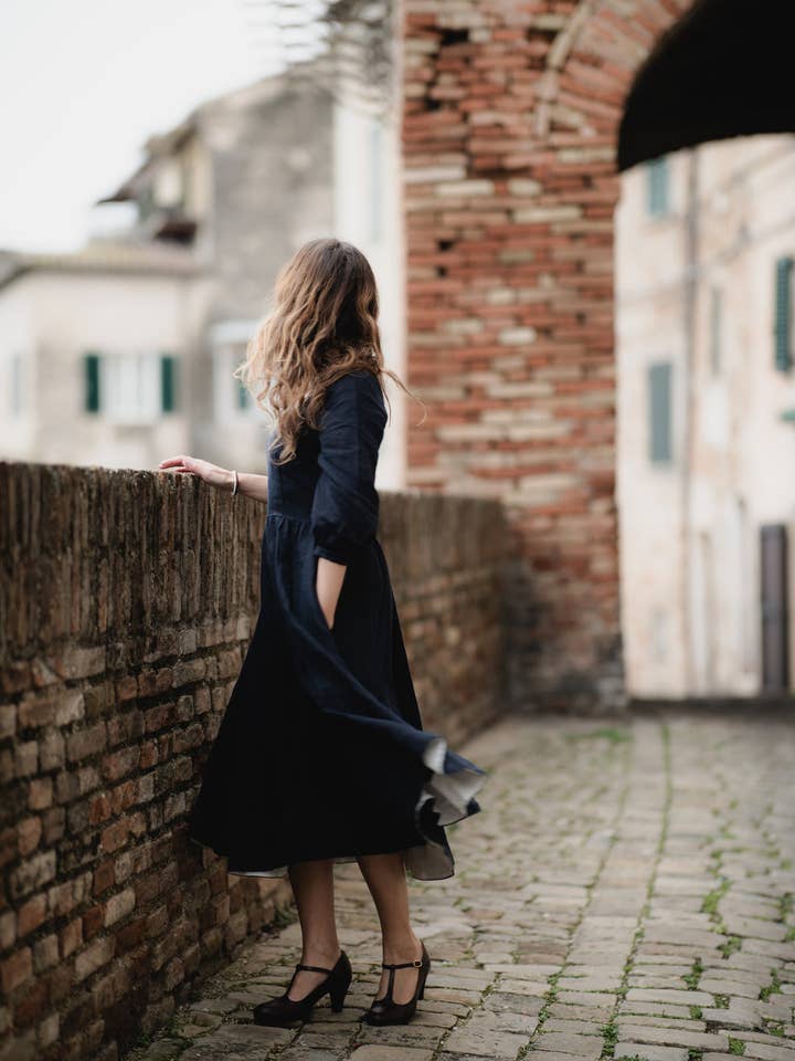 MIUMMASH DAMIAN TOMZIK - Vendita all'ingrosso Scarpe con tacco basso - Donna - Tacchi in pelle fatti a mano (5,5 cm)-Astrid-Marrone Cioccolato 35-427