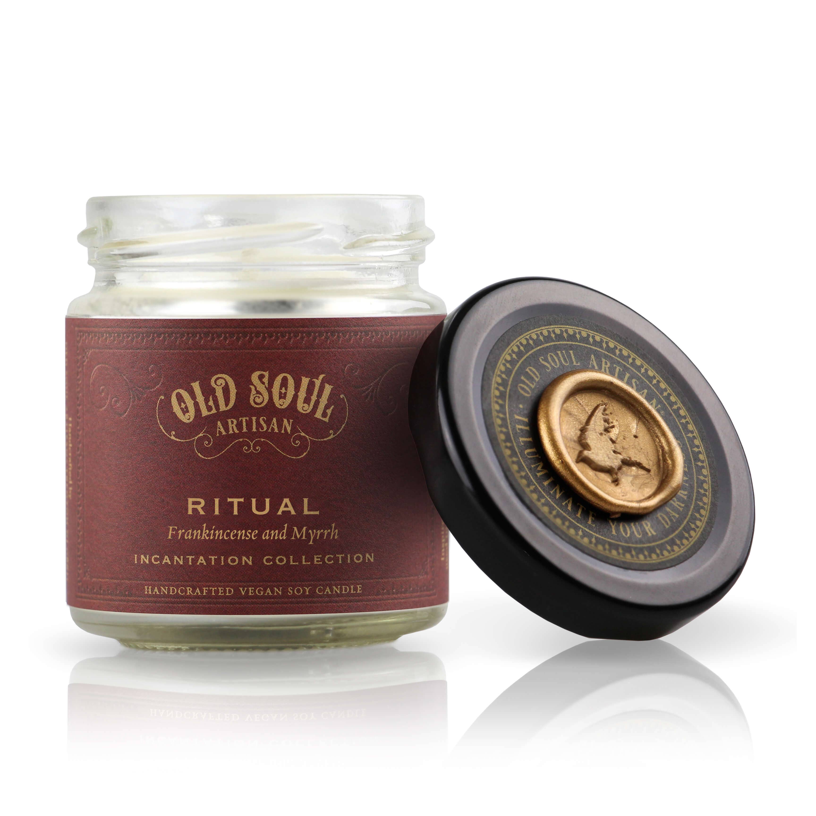 Old Soul Artisan - Wholesale Jar/Filled Candle - Ritual - 4 Oz  Soy Candle - Inspired by Herbal Folklore1