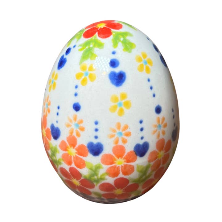 Eierbeeldje van Pools aardewerk voor wholesale door Lidia's Polish Pottery, Inc.