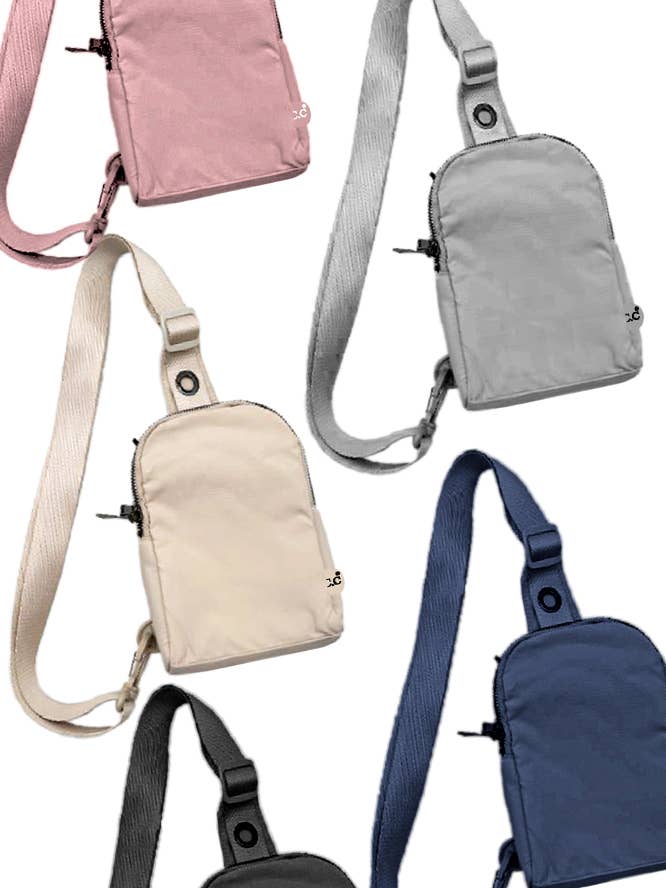 C.C Double Pocket Sling Bag for wholesale by Hana