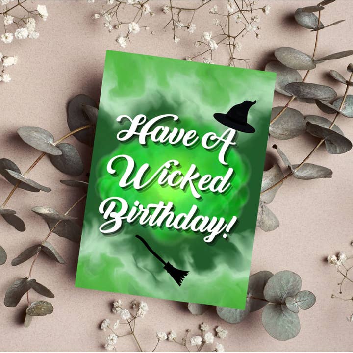 Printicole - Wholesale Birthday Card - Wicked Musical Theatre Quote Greeting Birthday Cards