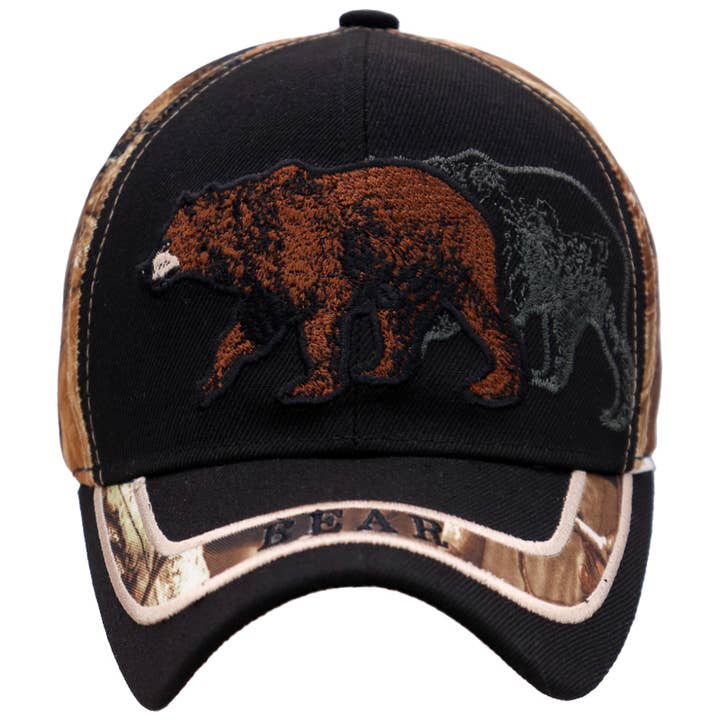 Cap Zone - Wholesale Baseball Cap - Unisex - Grizzly Bear Logo Baseball Cap4