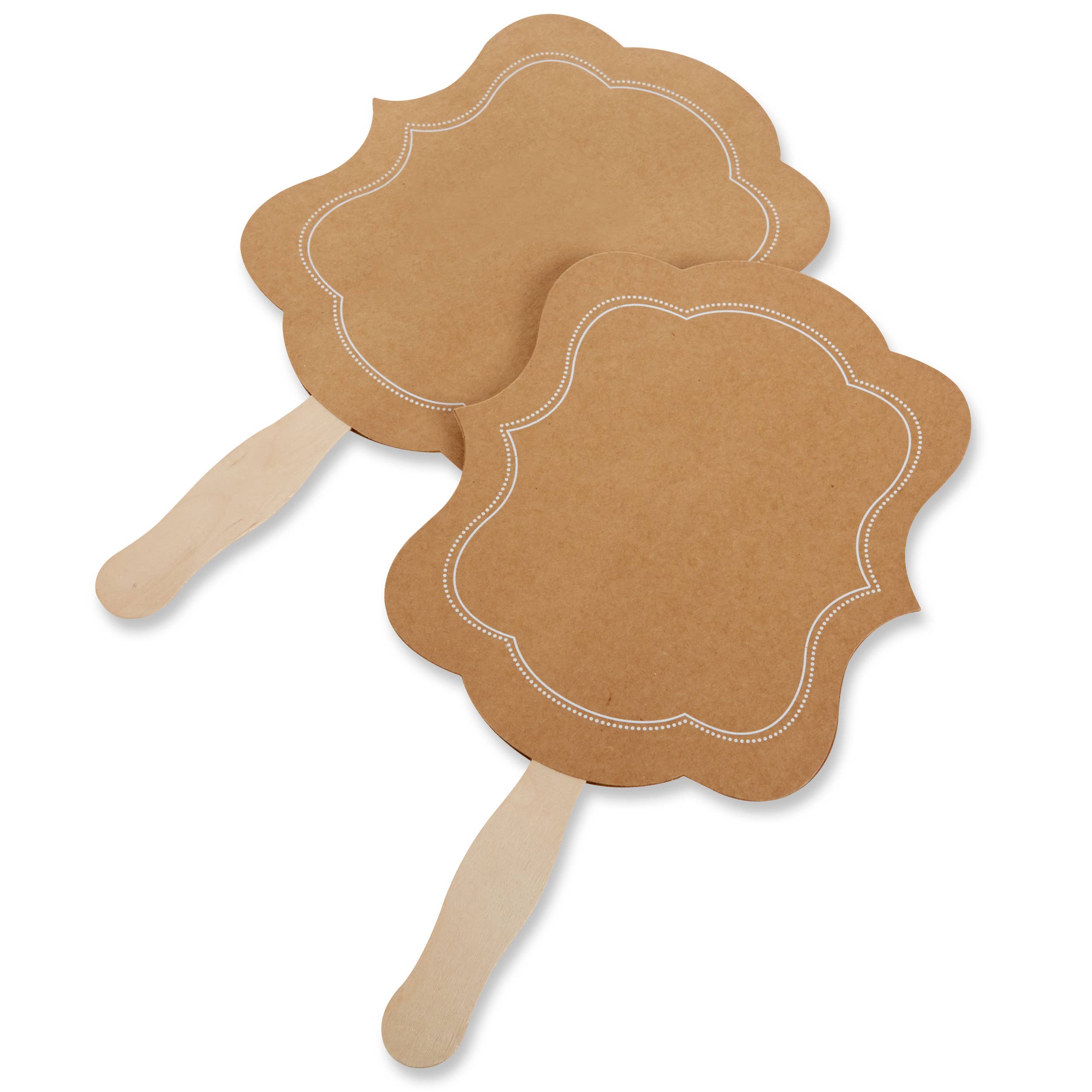 Kate Aspen - Wholesale Party/Paper Folding Fan - Kraft Hand Fan (Set of 20) (Personalization Available)6