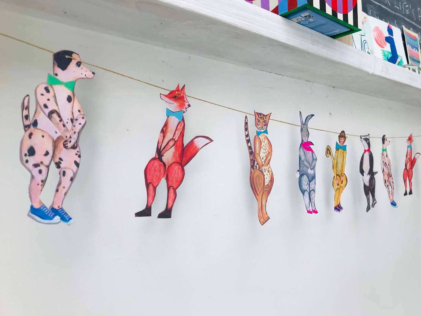 wini-tapp – wholesale Bunting/garland – Small Animal Parade Garland3