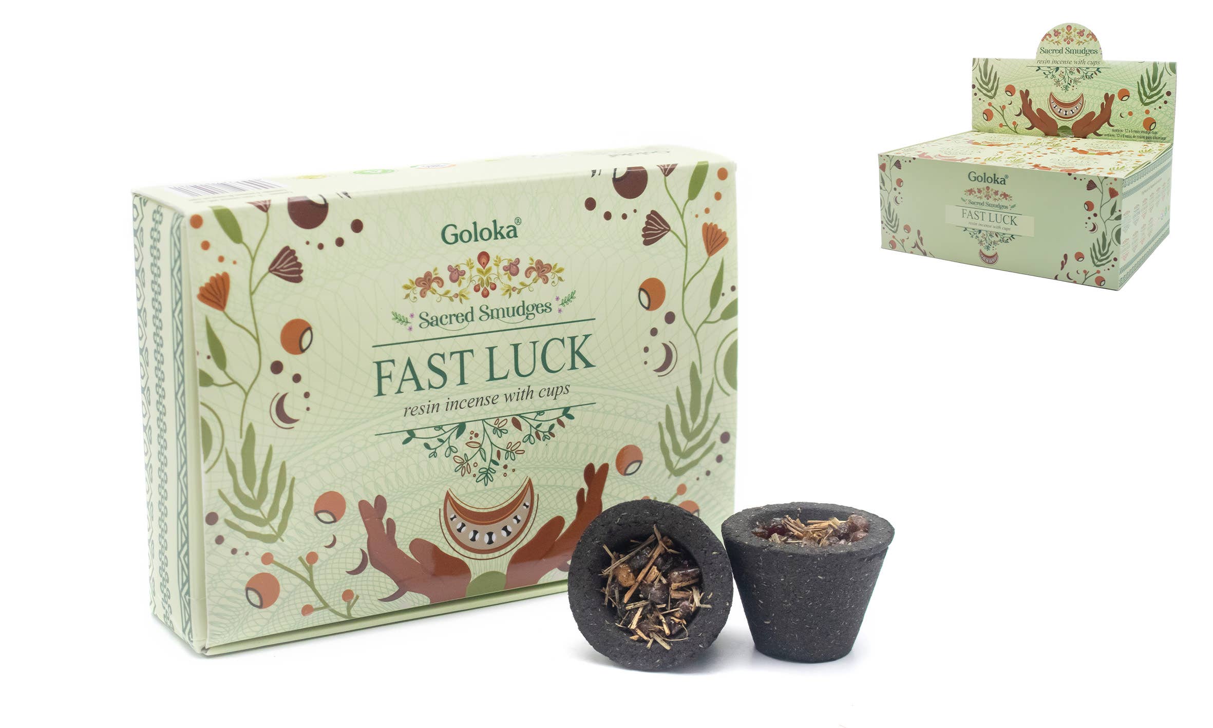 Esoterica Arte - Wholesale Incense - Goloka Fast Luck Incense with Carv. and Res. (6 units)0