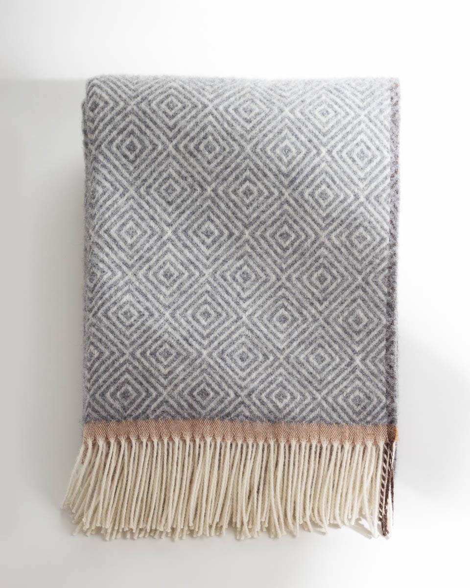 MoST - Wholesale Throw Blanket - Wool Throw Blanket VENEZIA Grey1