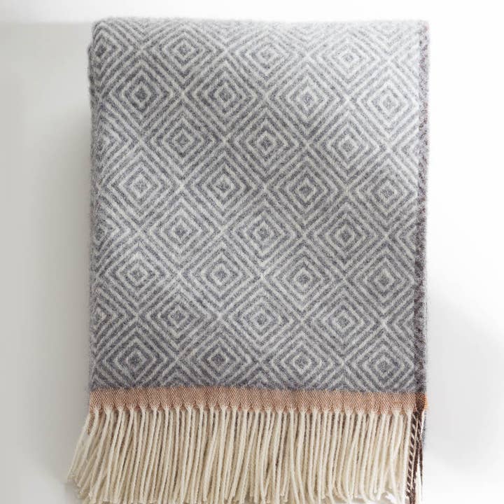 MoST - Wholesale Throw Blanket - Wool Throw Blanket VENEZIA Grey1