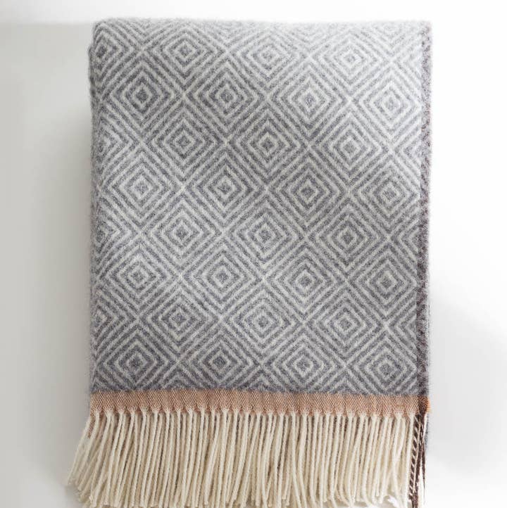 MoST - Wholesale Throw Blanket - Wool throw blanket VENEZIA Grey1
