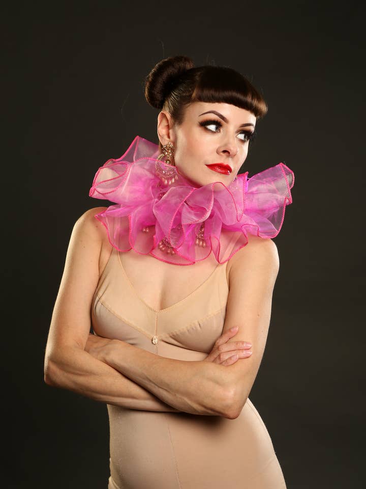 Talulah Blue – wholesale Costume – Women's – Multi-Coloured Neck ruffle costume6