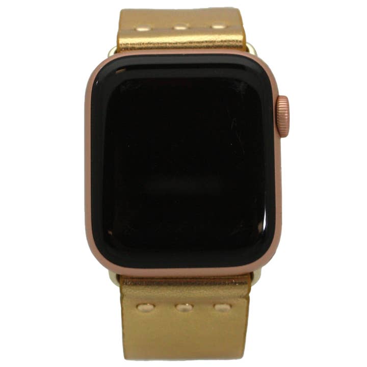Time World USA - Wholesale Watch Band/Strap - Unisex - Metallic Snap-Button Apple Watch Band