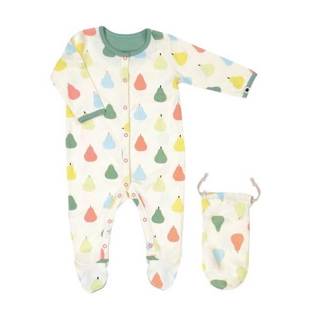 AE281L Pajamas 6 months multicolour Pears for wholesale by Petit Jour Paris