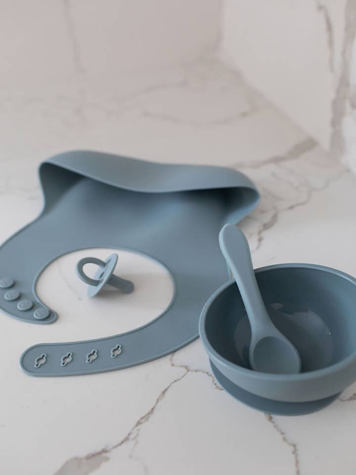 Azul | Silicone Bib Set for wholesale by Kambia Kids