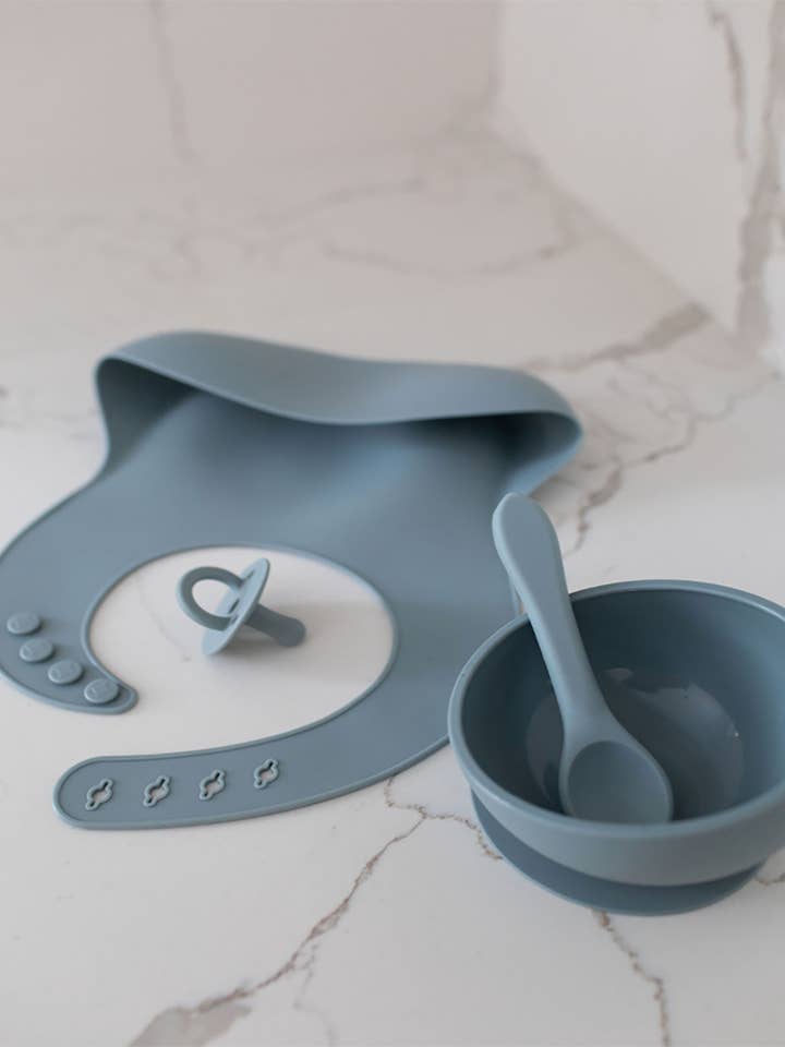 Azul | Silicone Bib Set for wholesale by Kambia Kids
