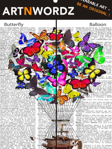 BUTTERFLY BALLOON SOCKS for wholesale by ARTNWORDZ LLC