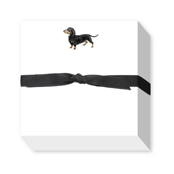 DACHSHUND CHUBBIE NOTEPAD for wholesale by Donovan Designs