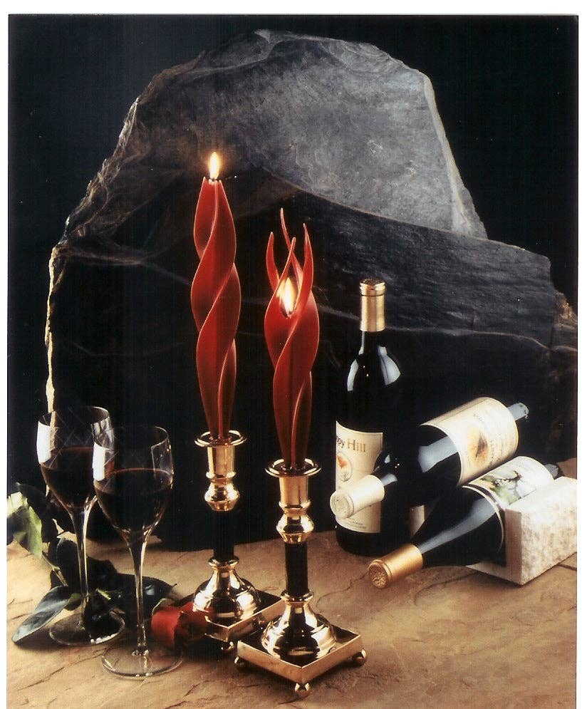 Summerfield Candles - Wholesale Novelty Candle - Classic Silhouette Pair of Beeswax Candles- 11 Color Choices0