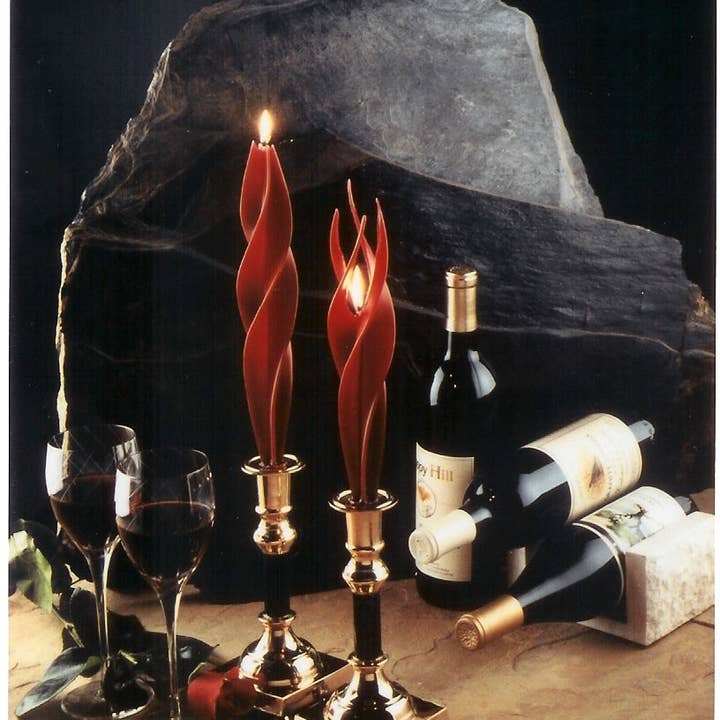 Summerfield Candles - Wholesale Novelty Candle - Classic Silhouette Pair of Beeswax Candles- 11 Color Choices0