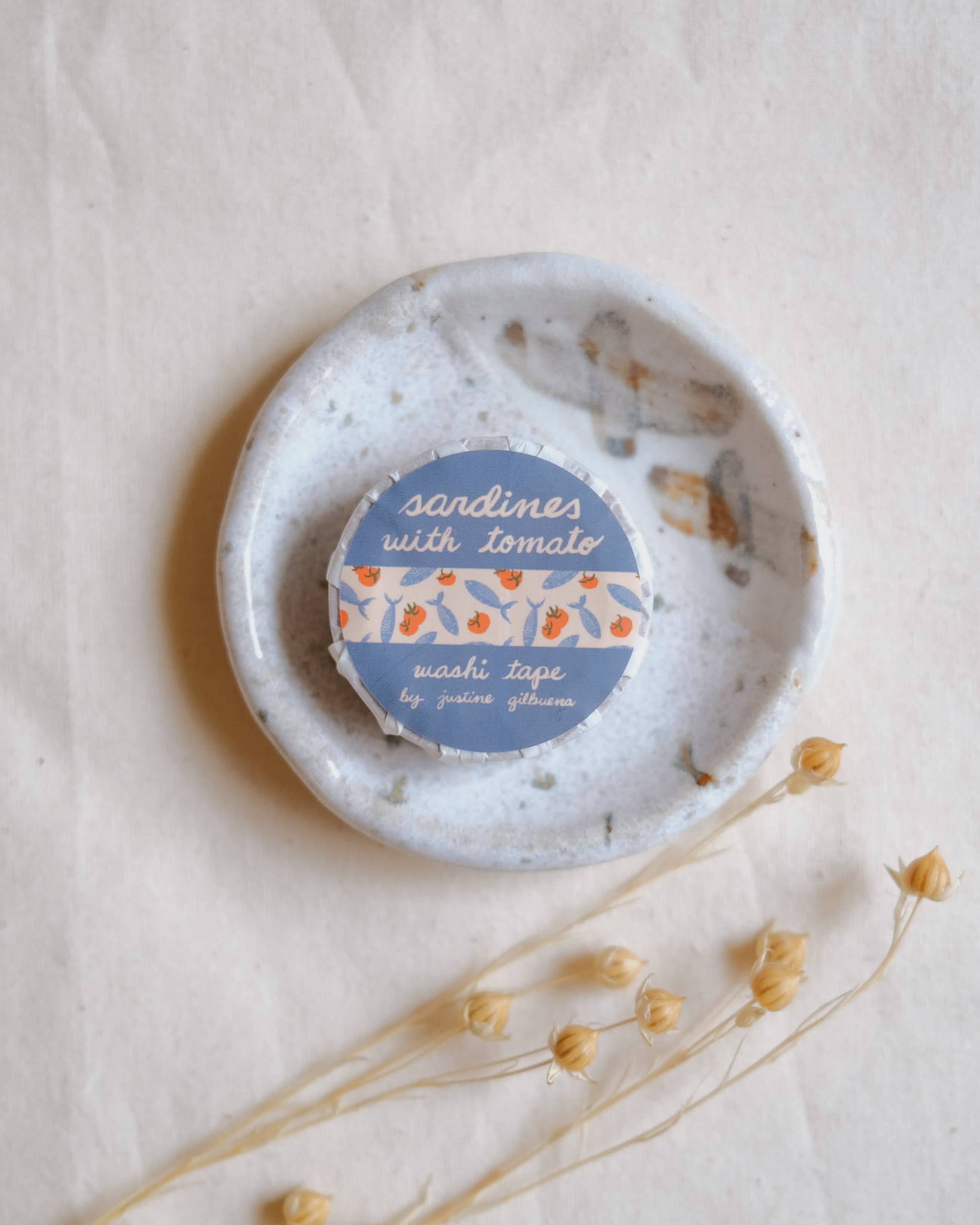 Justine Gilbuena - Wholesale Washi Tape - Sardines with Tomato Washi Tape