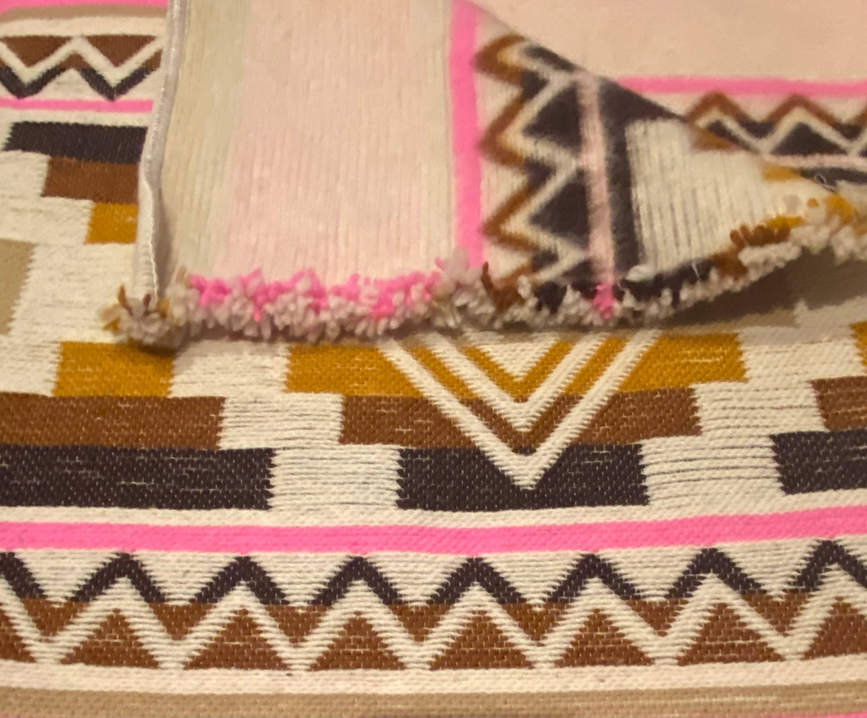 Little Amigos South America - Wholesale Throw Blanket - Cotacachi Cross 100% Wool Blanket3