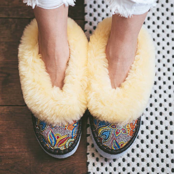 Mosaic cream pantoffels voor wholesale door Sheepers