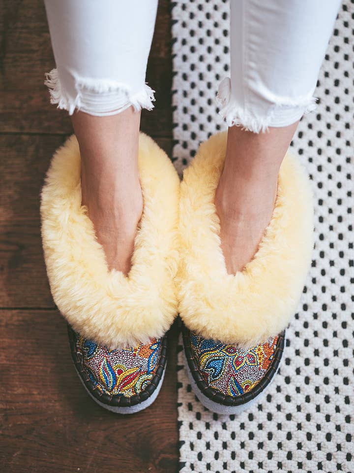Sheepers - Wholesale Slippers - Women's - Mosaic cream Sheepers slippers