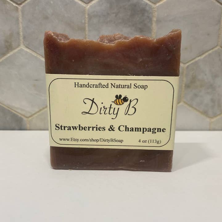Dirty B – wholesale Tvål – Jordgubbar & Champagne Vintvål